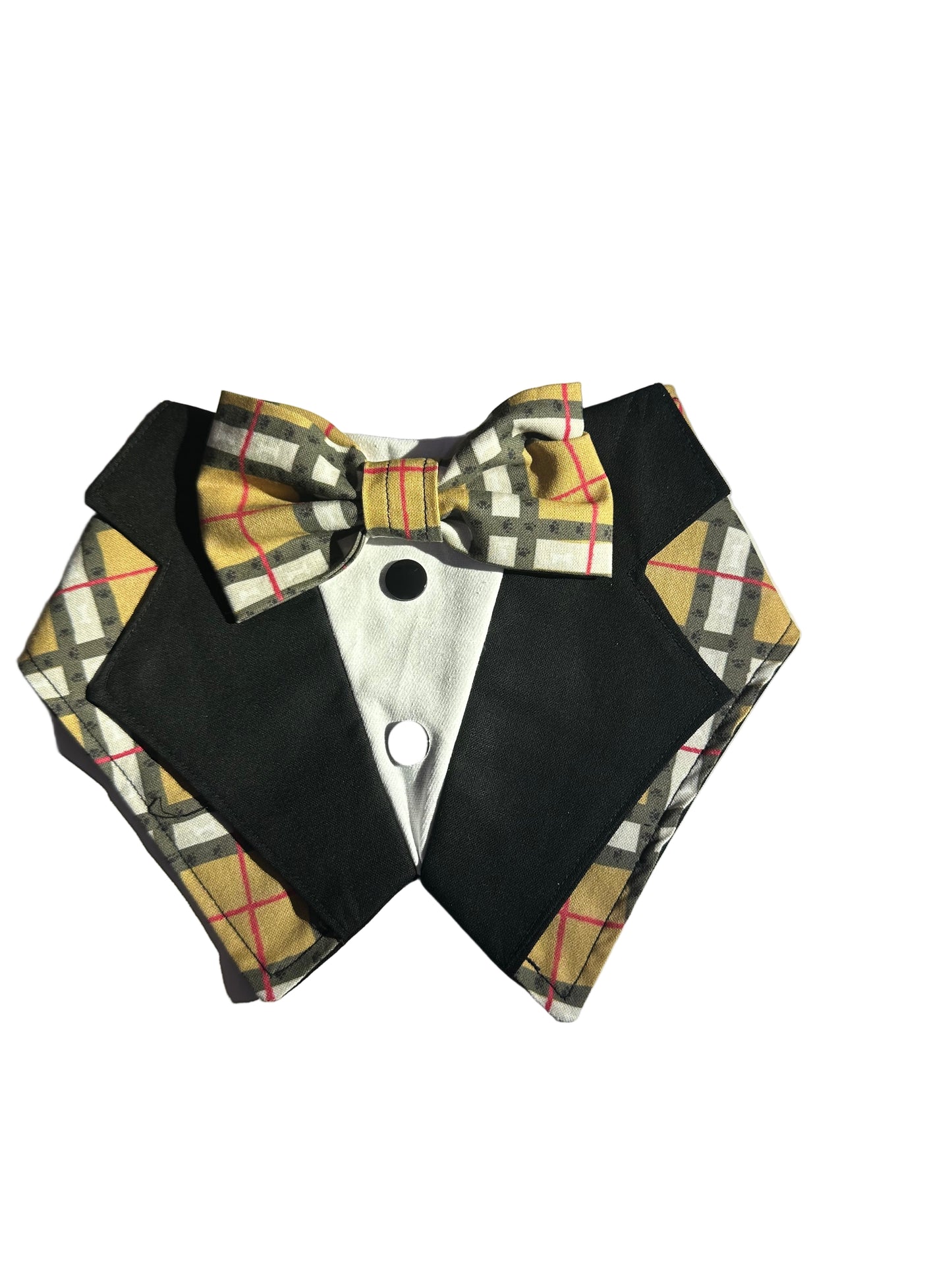 Tuxdanna - Furburry Brown Check lapels and Black Collar CURRENTLY OUT OF STOCK