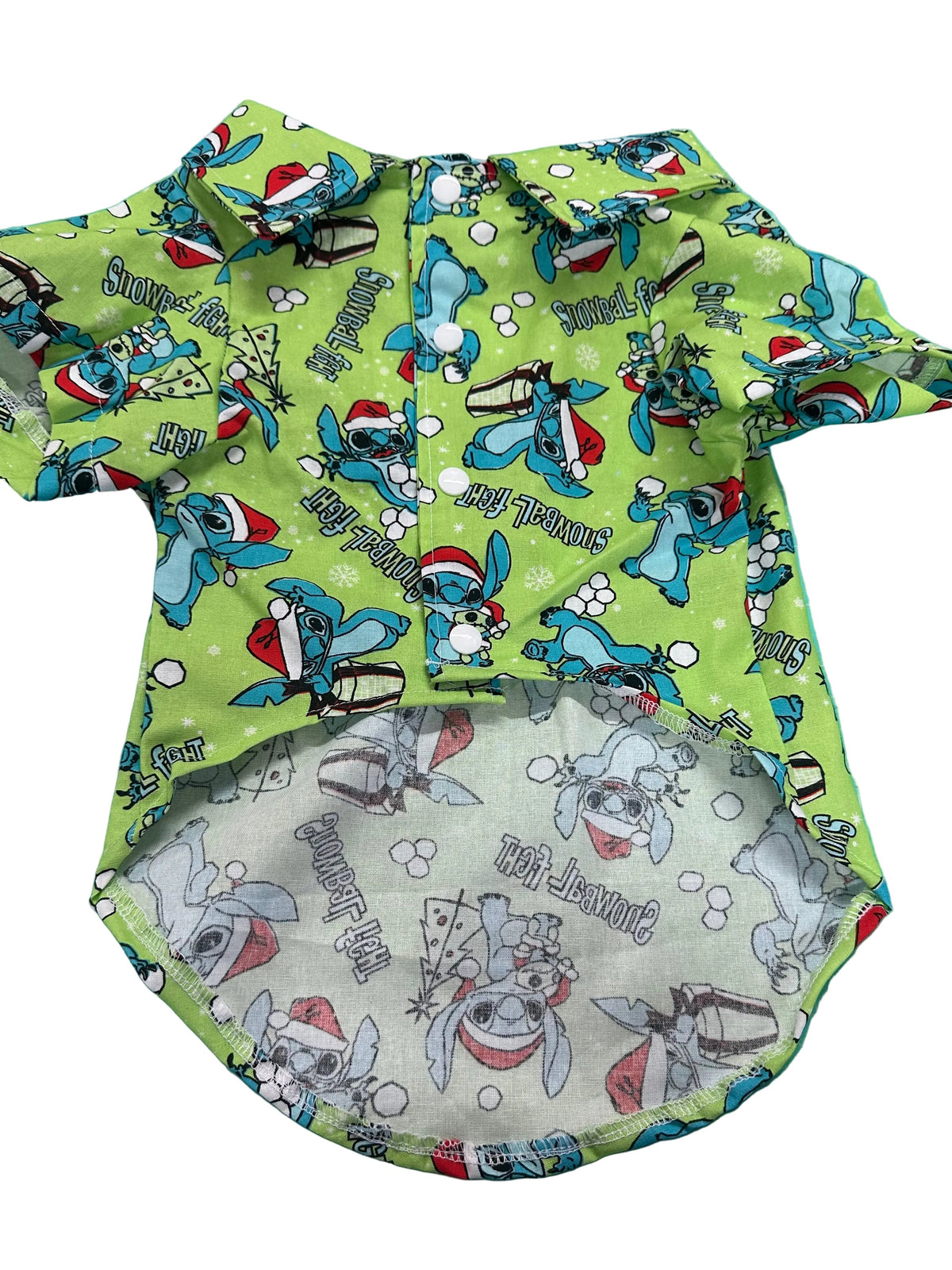 Christmas Collared Shirt Slim fit - Blue Alien