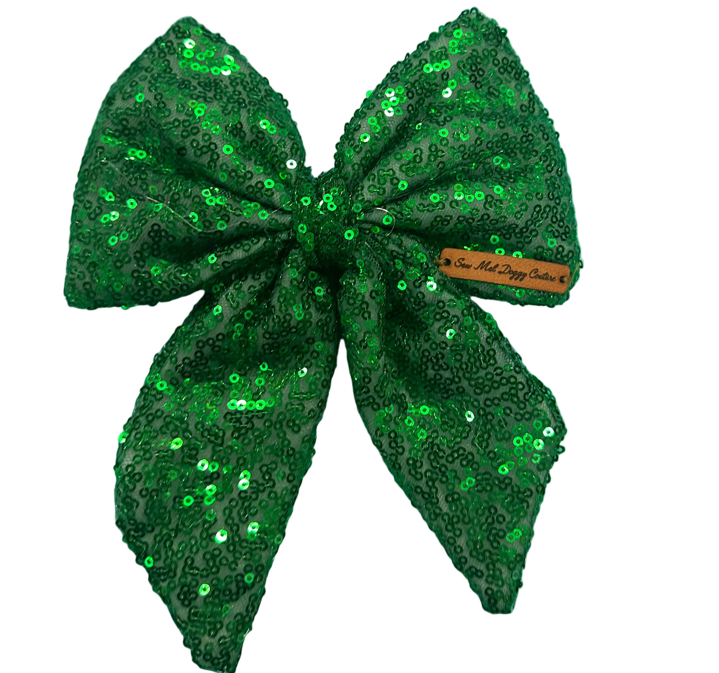 Sailor Bow - Green Sequin