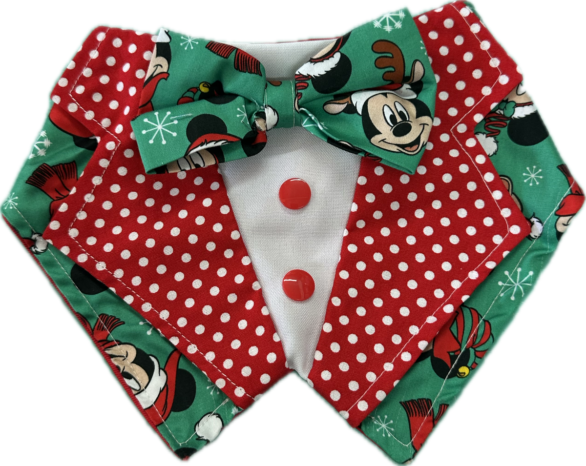 Tuxdanna's - Christmas Mouse with red polka dots