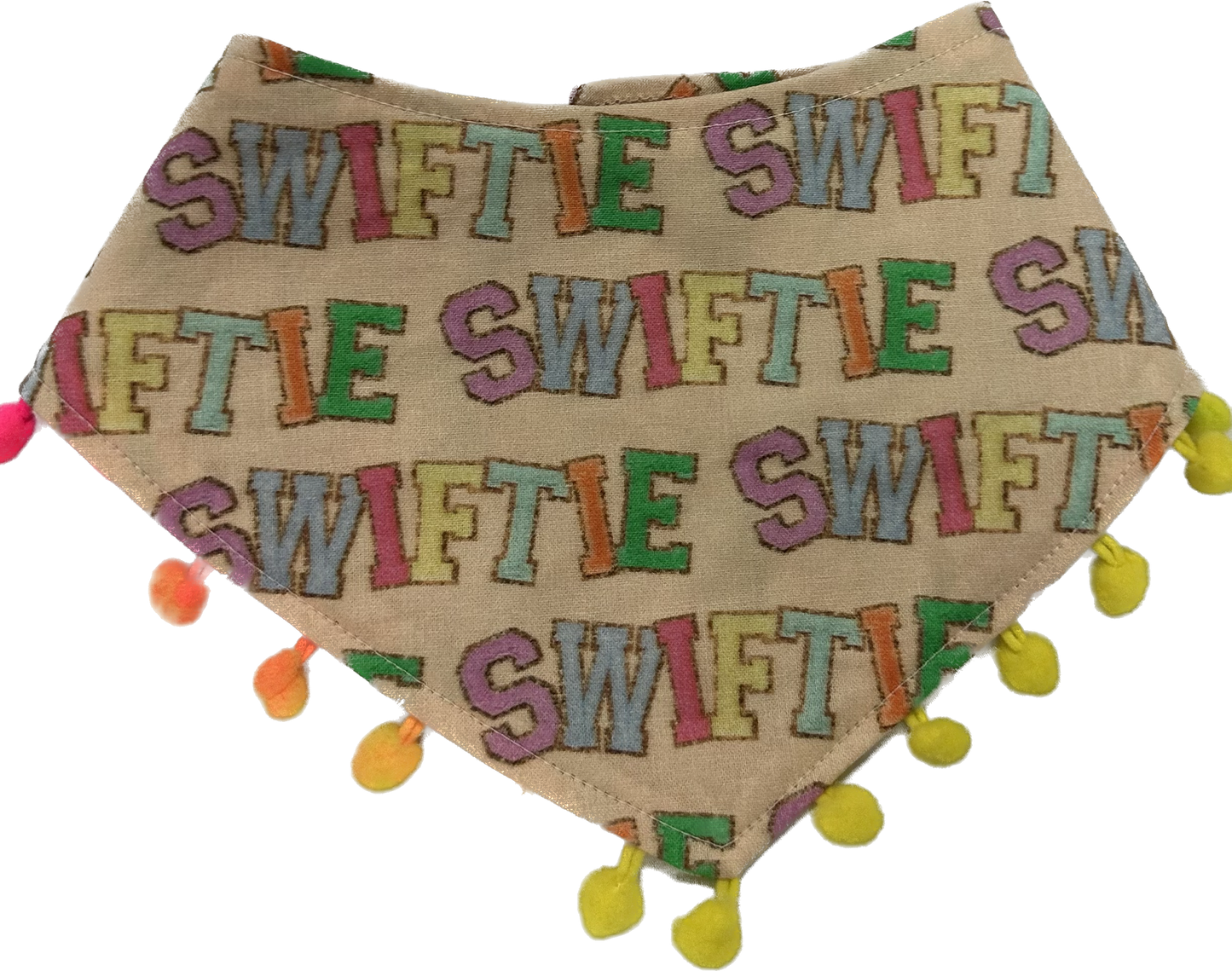 Bandana - Swiftie - with Pom Pom trim