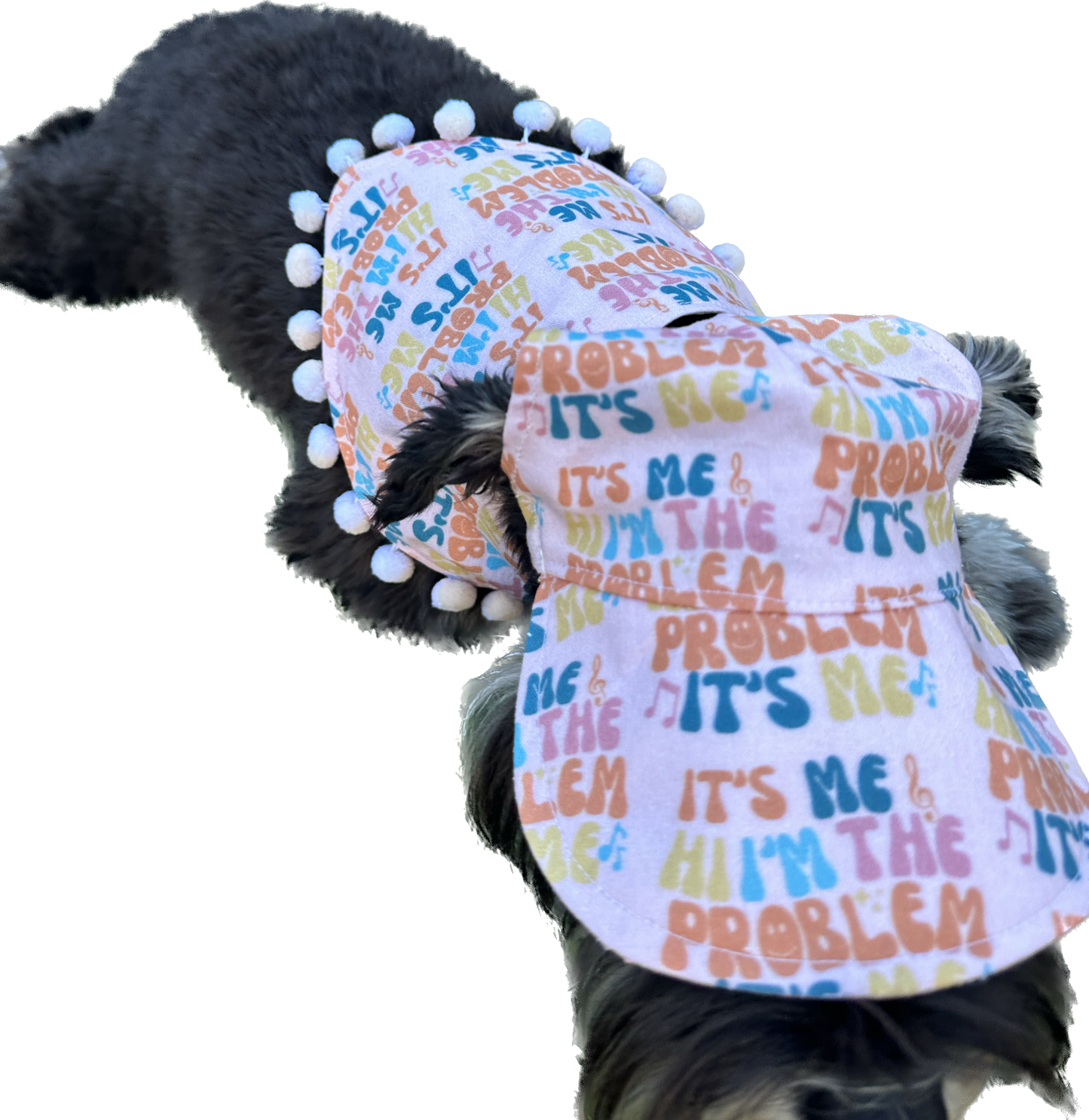 Bandana - It's me , Hi I'm the problem it's me - with Pom Pom trim