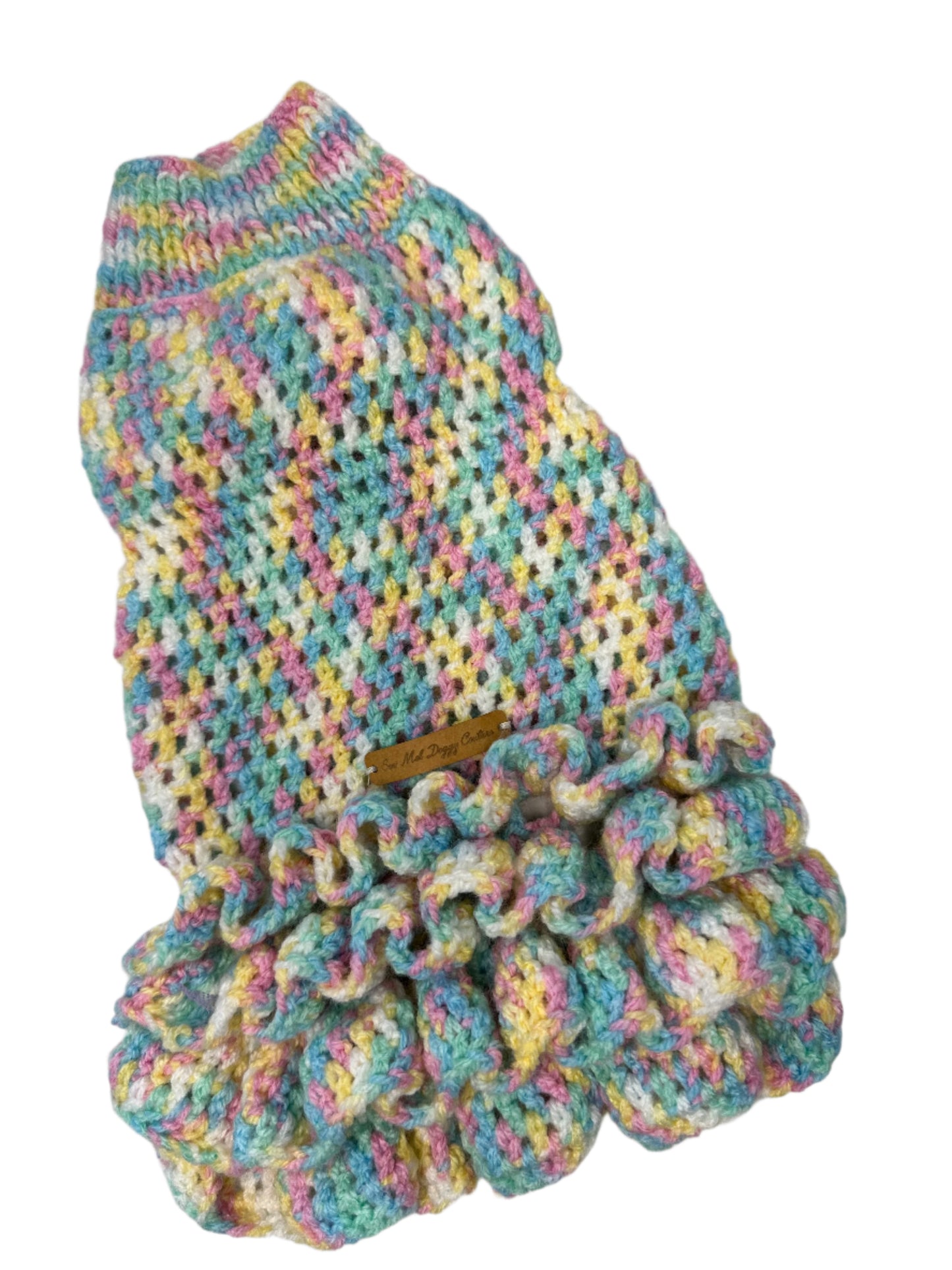 Crochet Dress - VARIGATED PASTEL BABY