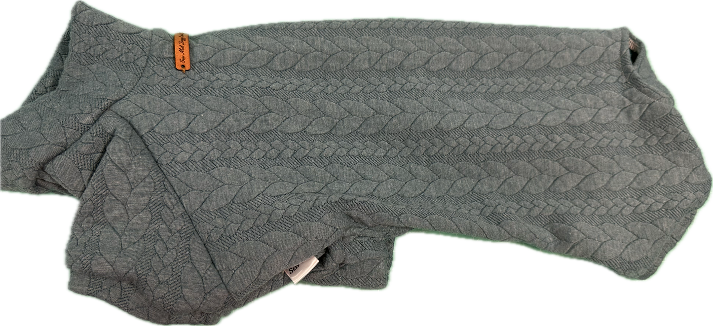 Onesie - Short leg LUX Cable Fabric Blue