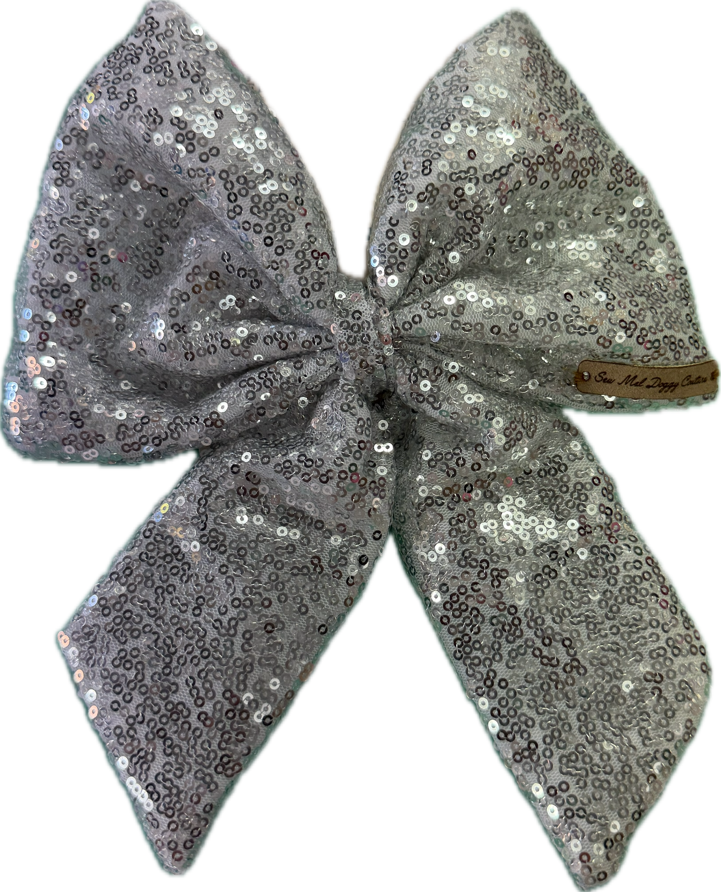 Sailor Bow - Silver Sequin Bow