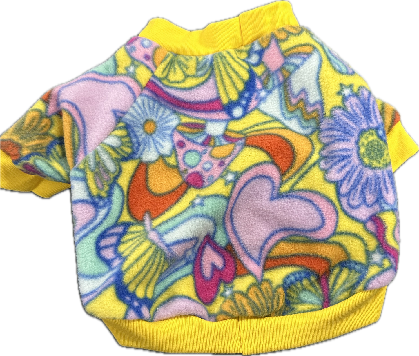 Sweater -Hippy Print on Yellow