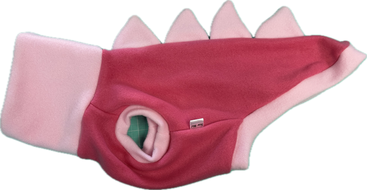 Dinosaur Jumper -Bubblegum Pink Body and Pale pink Spikes