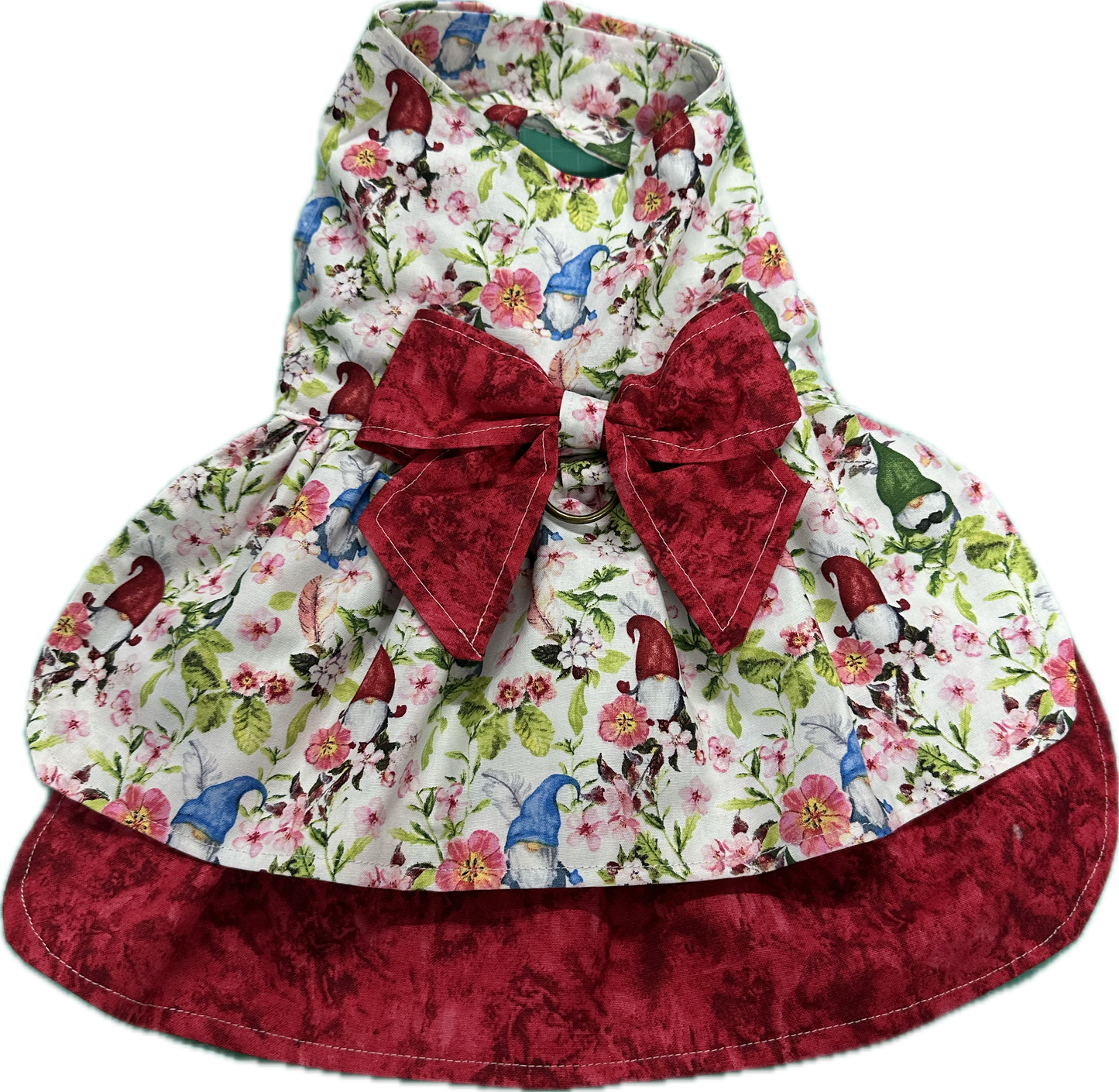 Dress Gnome with double layer skirt and NEW FEATURE D ring