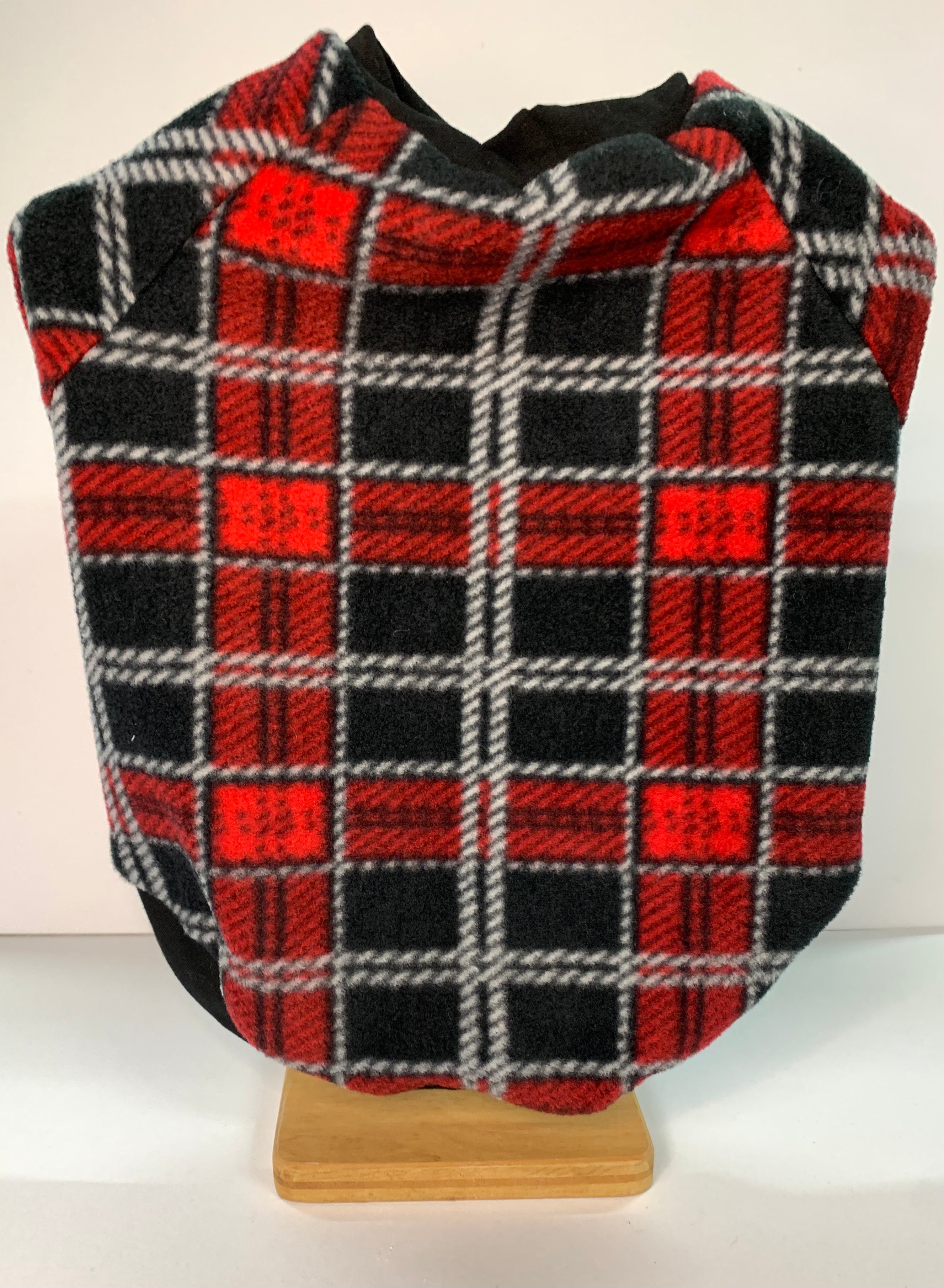 Dog Sweater Red Tartan SewMel