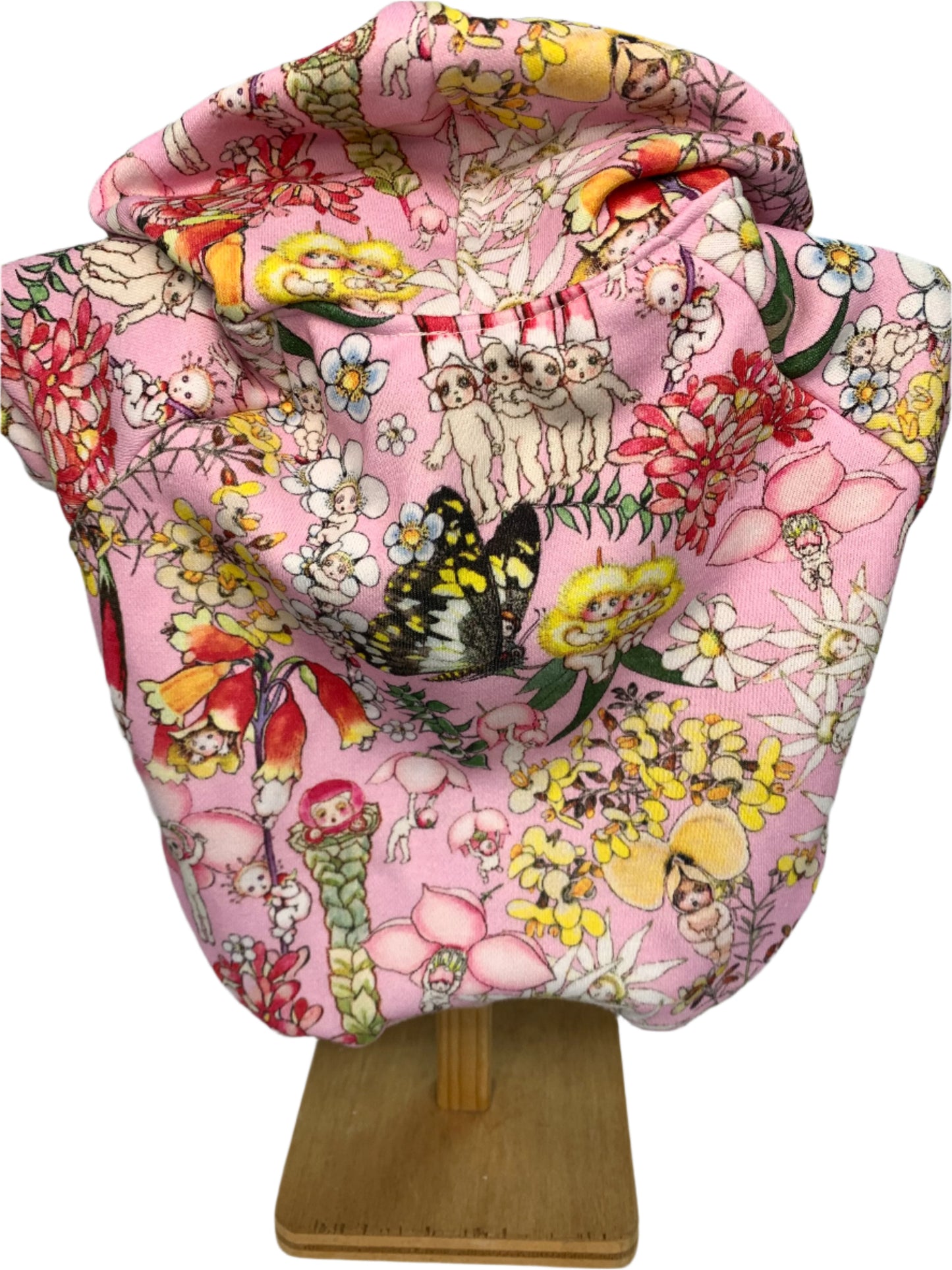 Hoodie - May Gibbs Snugglepot. and Cuddlepie Pink