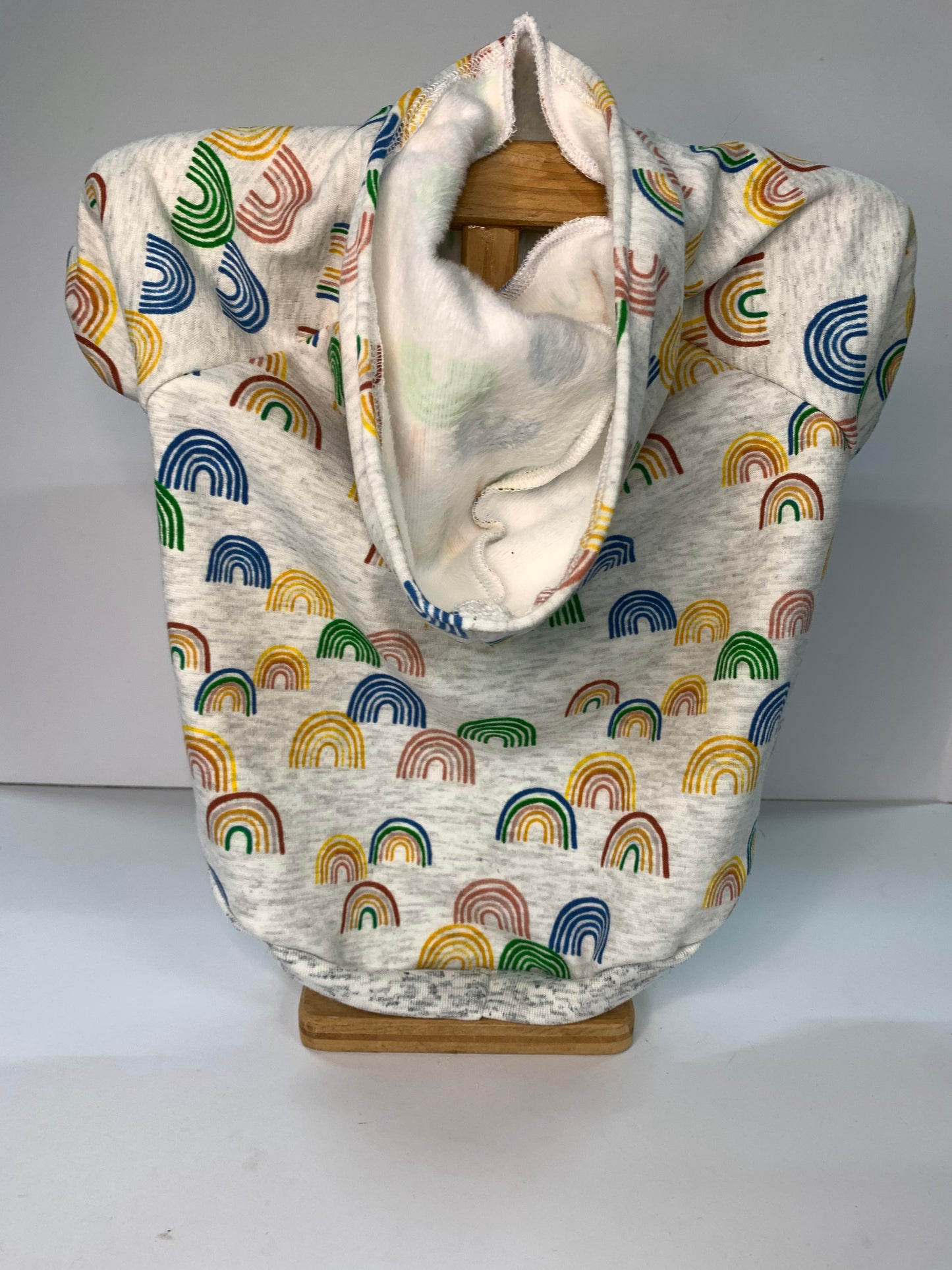 Hoodie - Rainbows on Grey