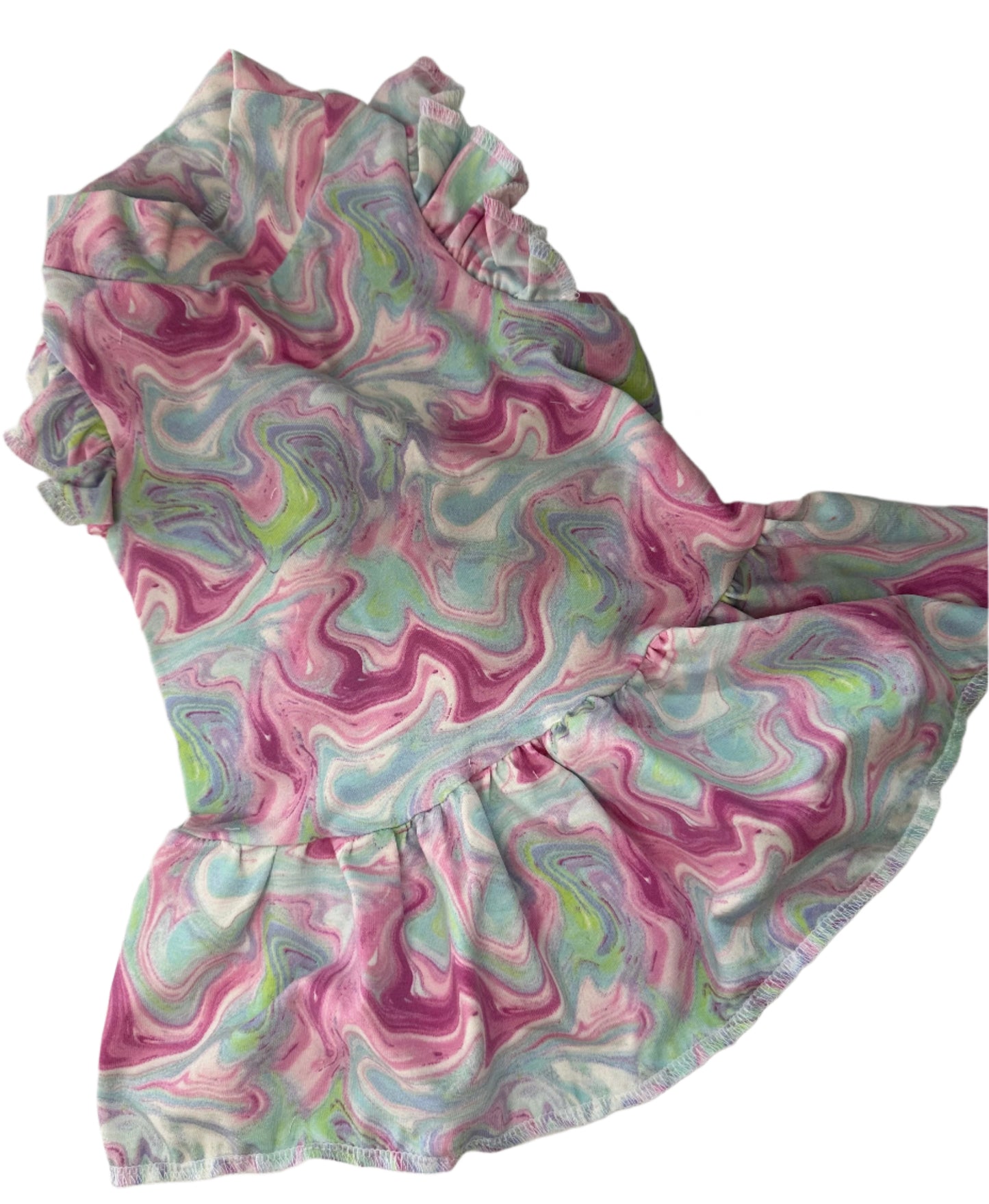 Jersey Dress- Purple Swirls