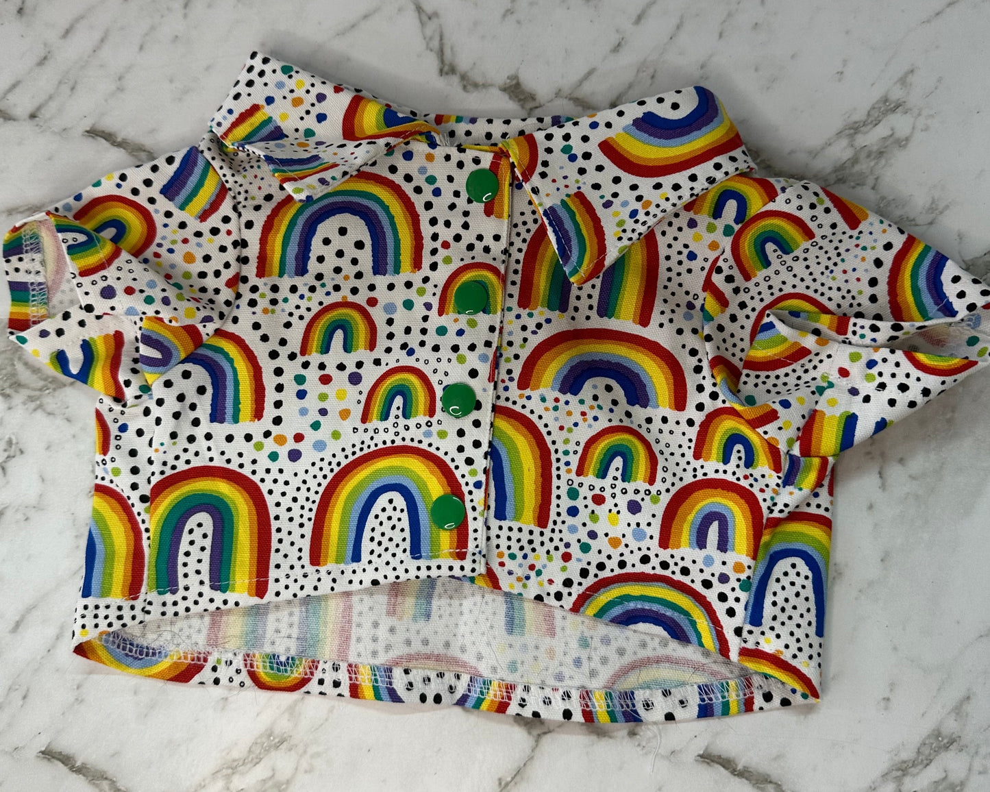 Collared Shirt - Rainbow Pride / Mardi Gras
