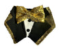 Tuxdanna - Gold Sequin Lapels and Bow Tie