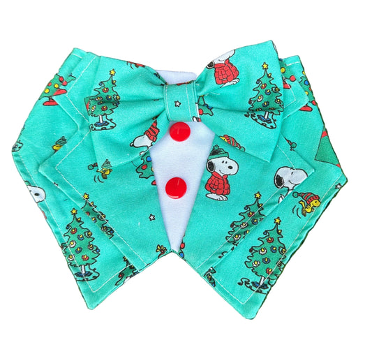 Tuxdanna -  Christmas Snoopy on Aqua