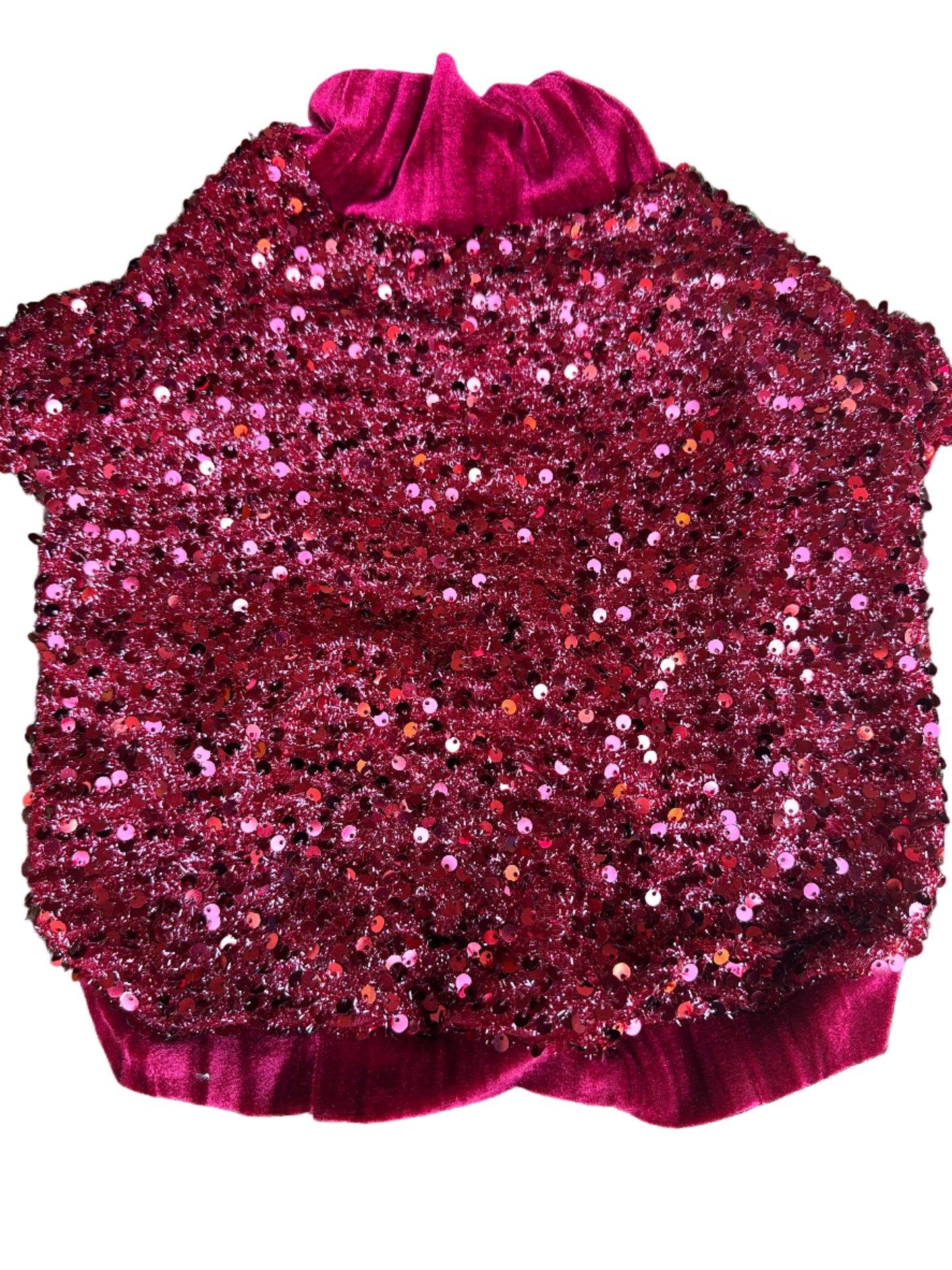 Sequin Top -  RED
