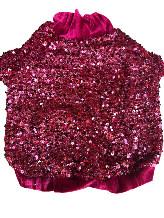 Sequin Top -  RED