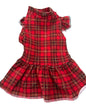 Christmas Dress Jersey  -  Red and Gold Tartan
