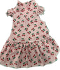 Jersey Dress -   Cherries on Pink Background