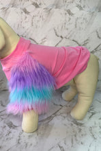 Load image into Gallery viewer, Dog Sweater -  Pastel  Fur Sleeves with Pink  Body
