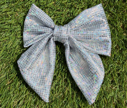 Sailor Bow - Metalic Silver