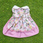 Dress- Bunnies  Pink with Peter Pan Collar    NEW FEATURE D ring