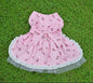 Dress- Cherries on Pink Gingham  with Tulle Skirt NEW D ring