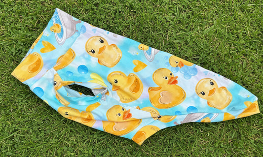 Long Body T Shirt with no sleeve - Rubber Ducks