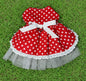 Dress - Red and White Polka Dot    NEW FEATURE D ring