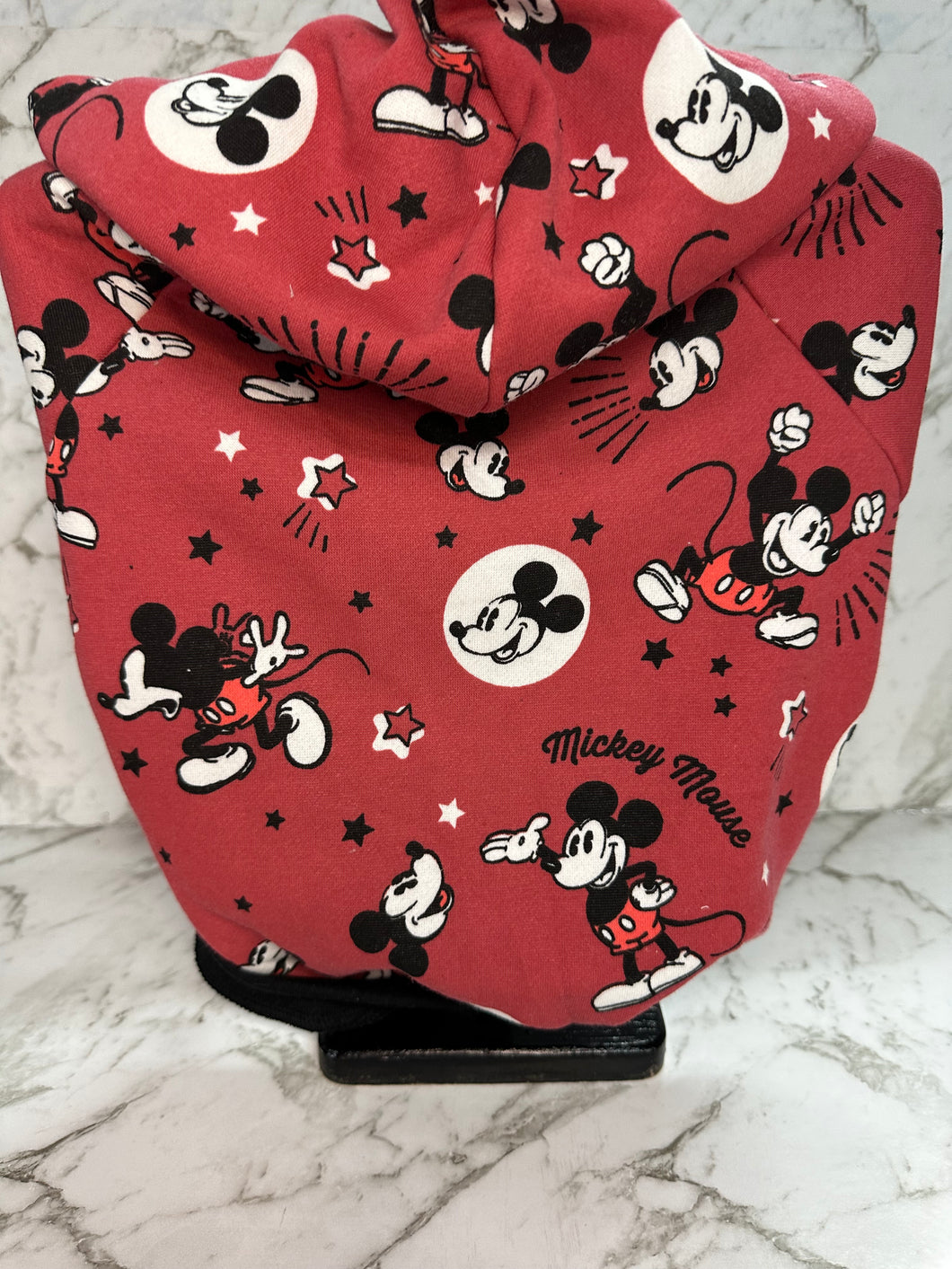 Dog Hoodie - Mickey Mouse on Red