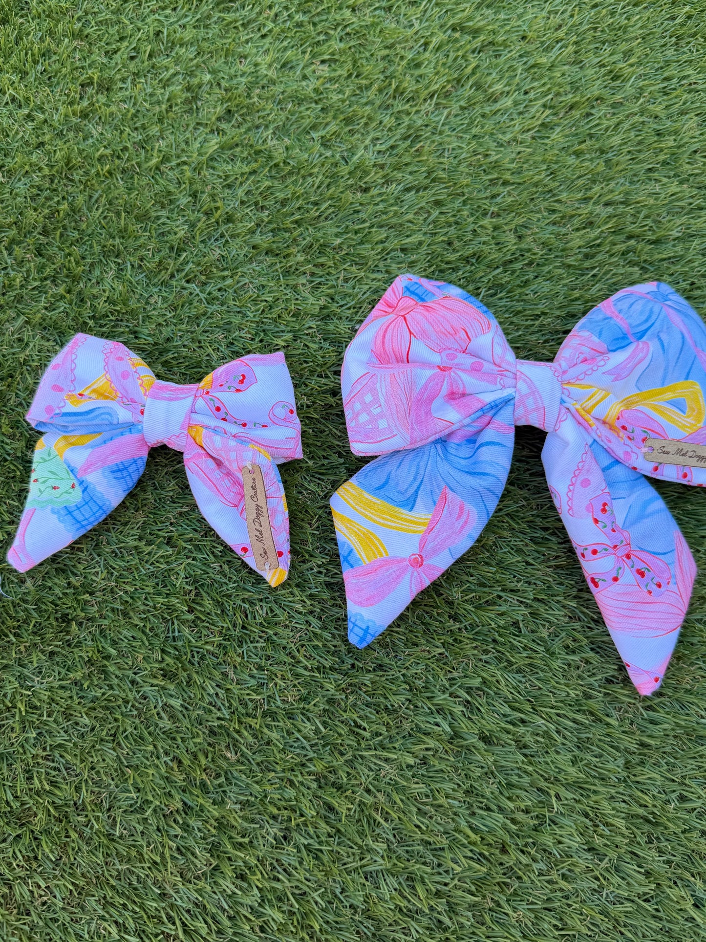 Sailor Bow - Bows , Pink, Blue , Yellow and Green
