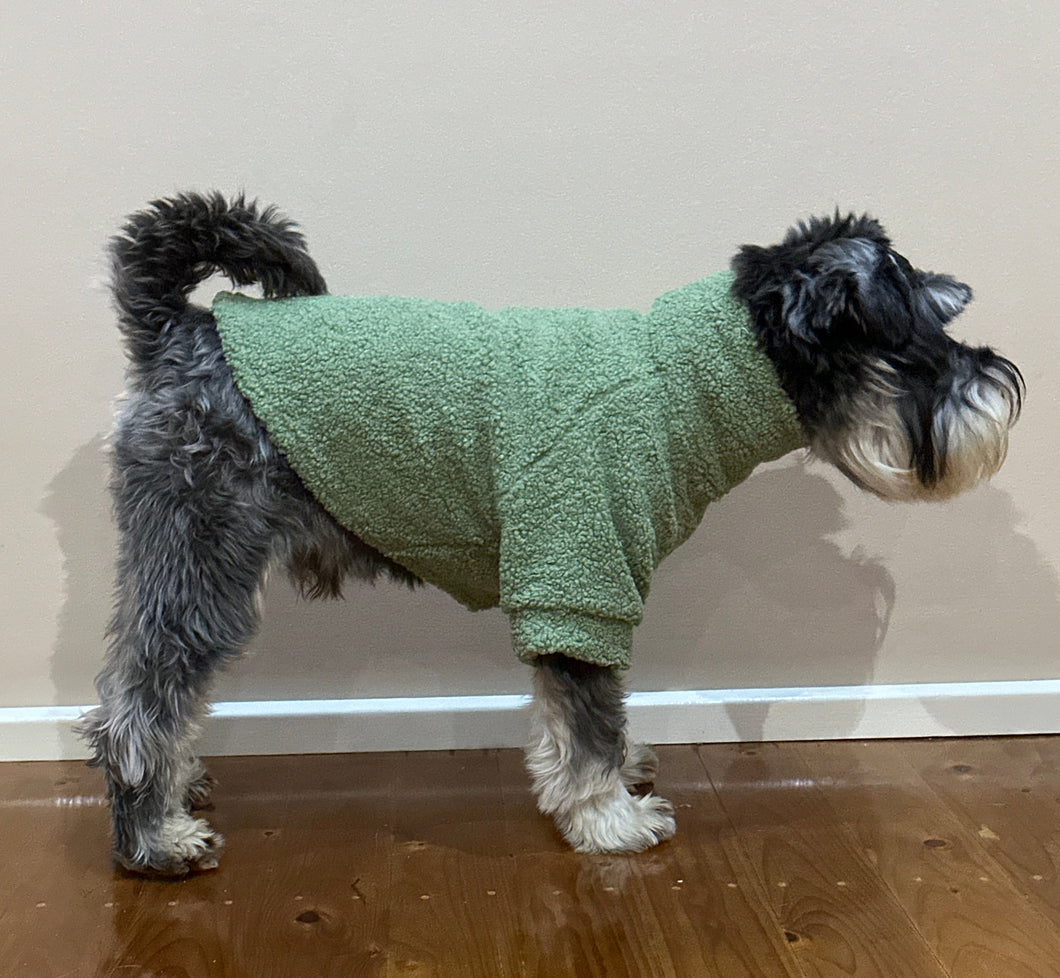 Dog Sweater Boucle - Sage Green