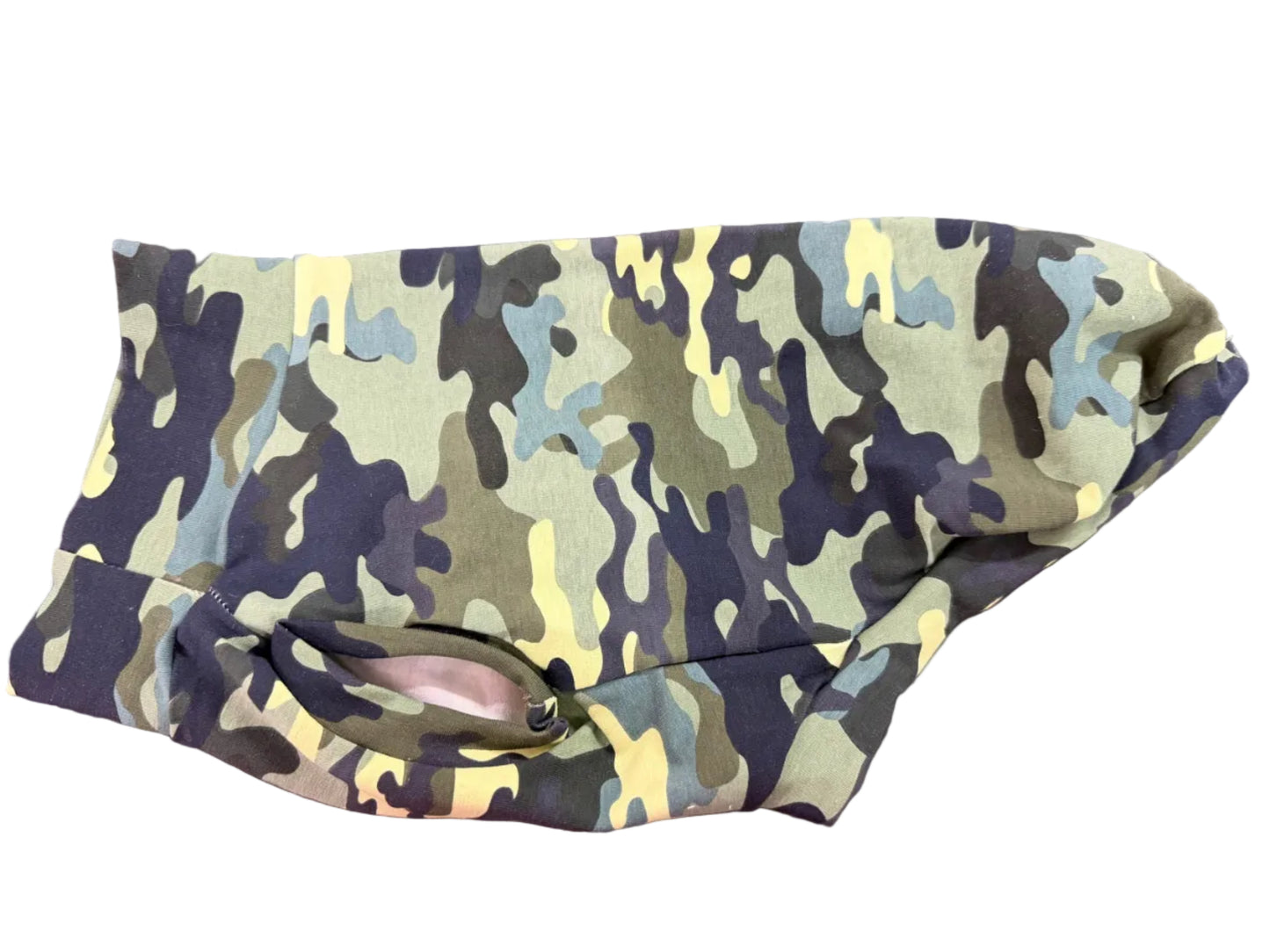 Long Dog Body T Shirt with no sleeve - Camouflage