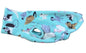 Long Dog Fleece Sweater - Dogs all over on Aqua Green
