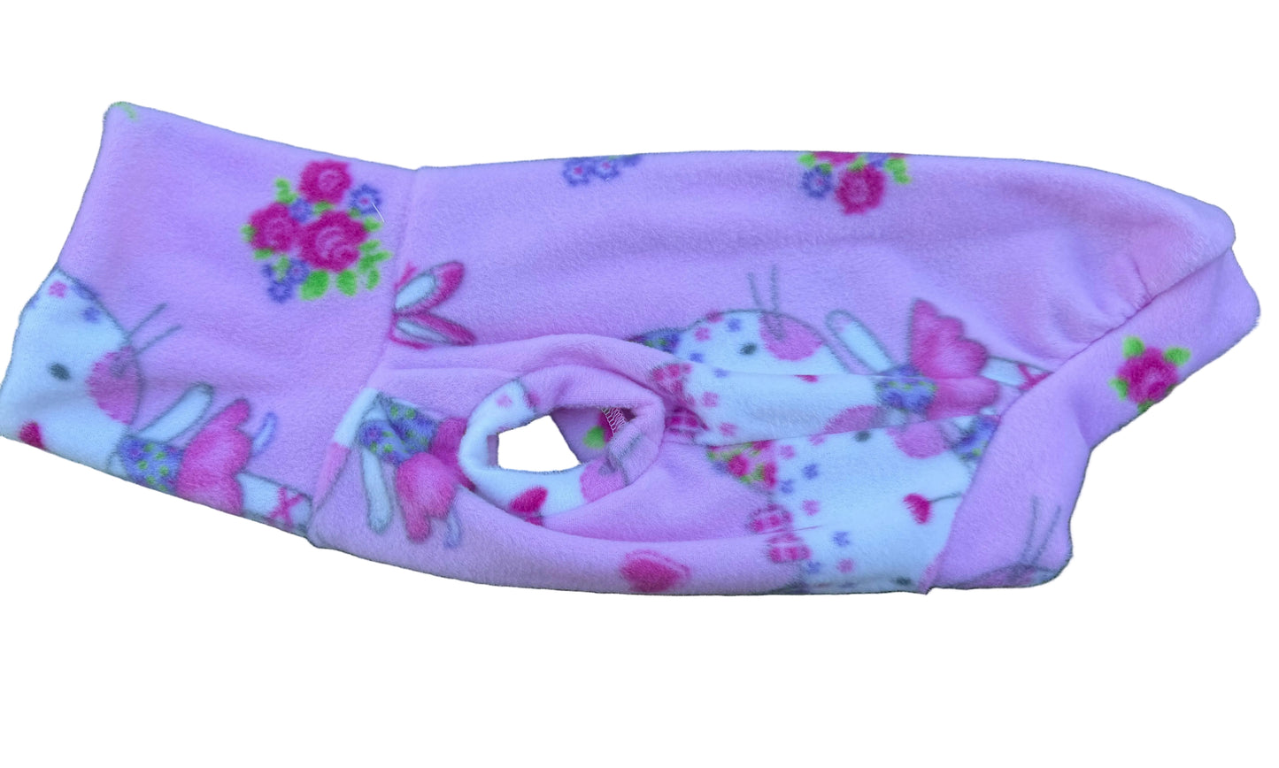 Long Dog  Fleece  Sweater -  Ballerina Cat