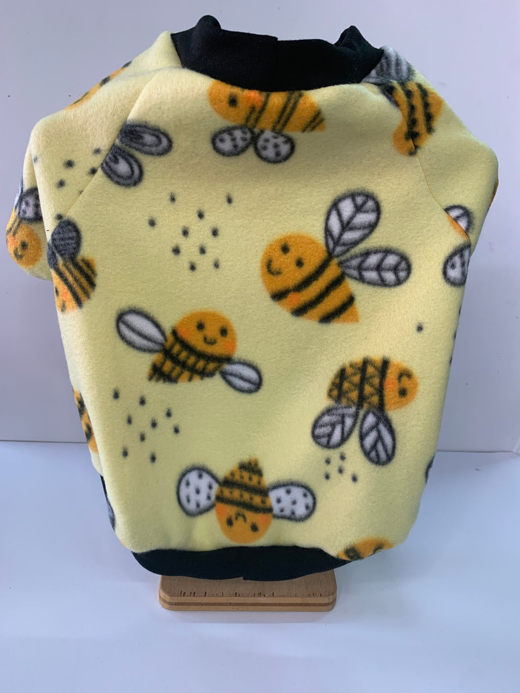 Dog Sweater - Bumble Bee's on Yellow