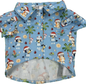 Christmas Collared Shirt - Christmas Bluey. LIGHT BLUE