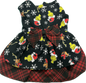Christmas Dress - Grinch  with Red and Black Tartan underskirt