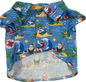Christmas Collared Shirt - Surfing Santa