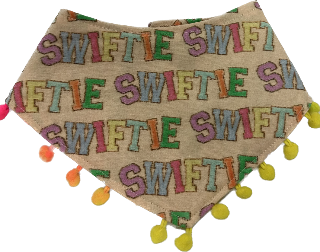 Bandana - Swiftie - with Pom Pom trim