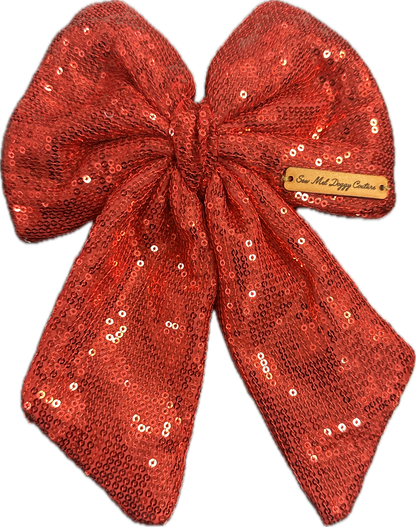 Sailor Bow - Red Sequin