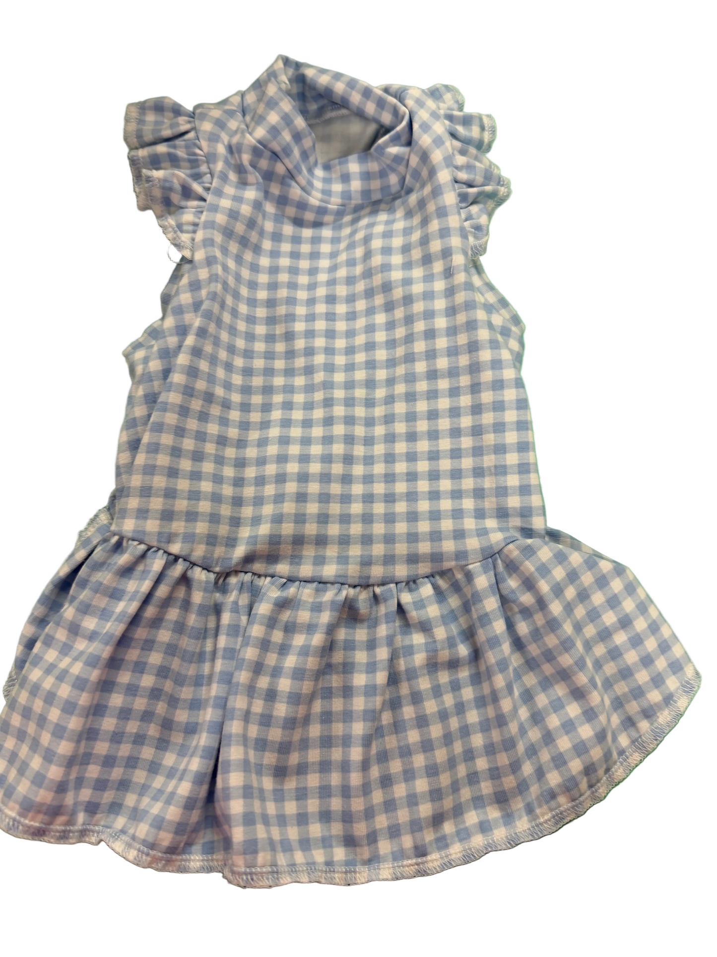 Jersey Dress -  Blue Gingham