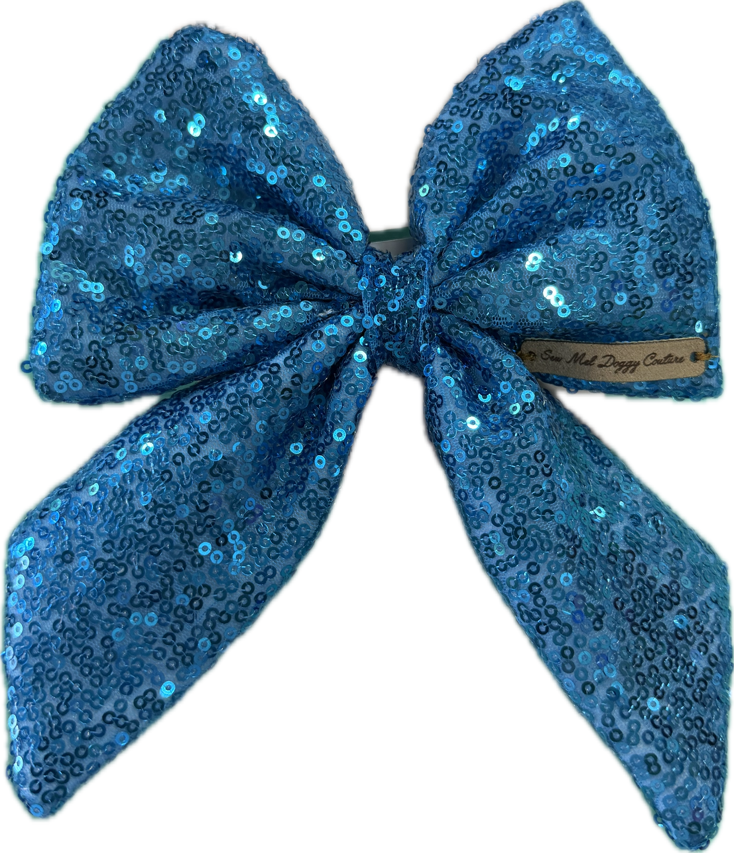 Sailor Bow - Electric Blue  Sequin Bow