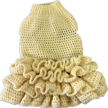 Load image into Gallery viewer, Crochet Frill Tutu Dress - LEMON SORBET
