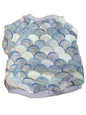 Sweater - Minky Fleece -  Blue Fish Scales