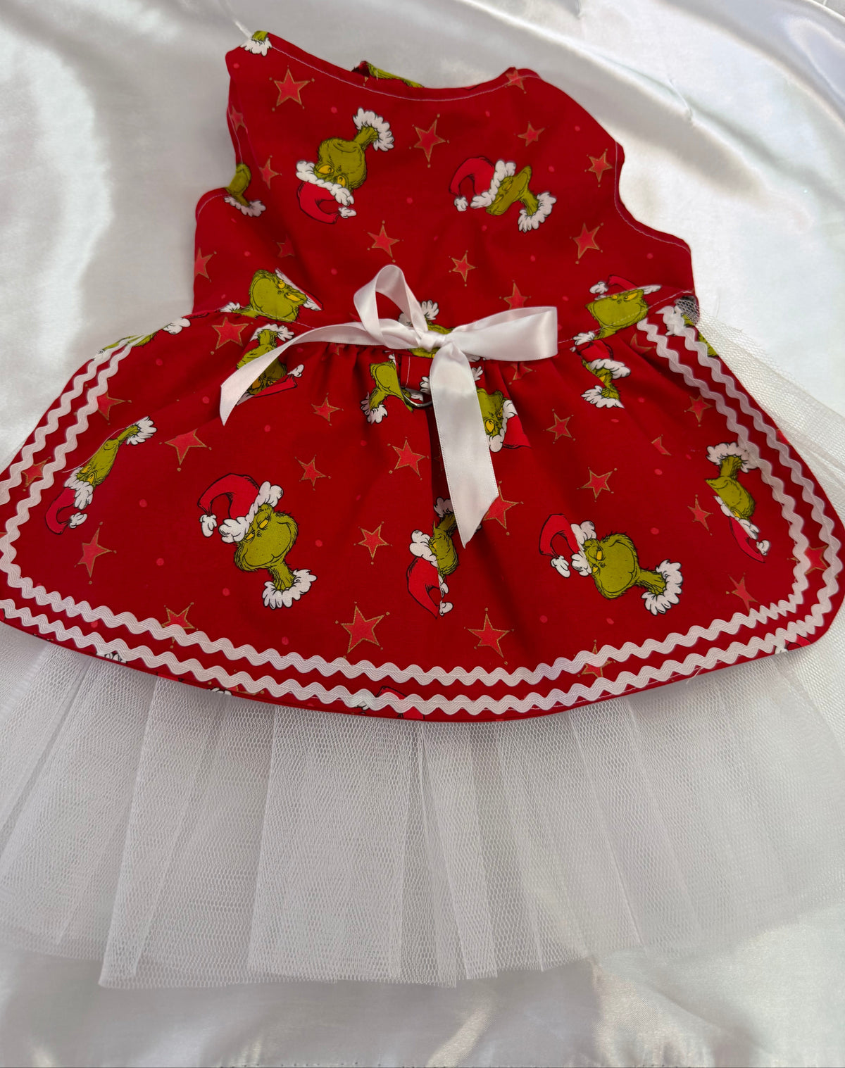 Christmas Dress -  Grinch on Red