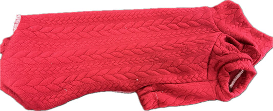 Onesie - Short Leg - LUX  Cable Fabric Burgundy
