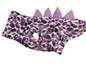 Dinosaur Jumper -Purple  Leopard Print with Light mauve spikes