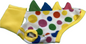 Dinosaur Jumper -Mulitcoloured Spots  with Yellow Colllar and Multicoloured Spikes