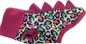 Dinosaur Jumper -Multicoloured Leopard Print with Magenta Collar and spikes